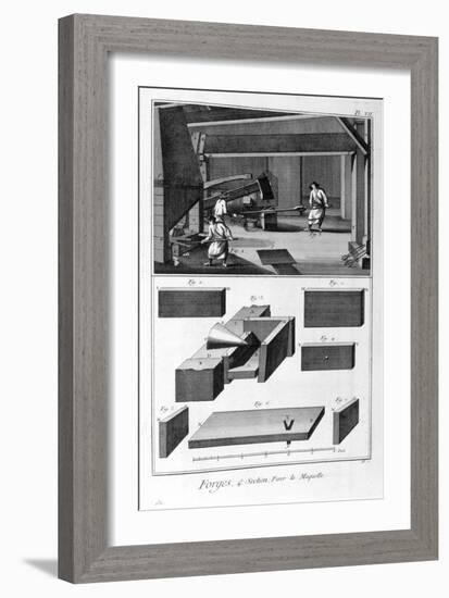 A Forge, Drop Hammer, 1751-1777-Denis Diderot-Framed Giclee Print