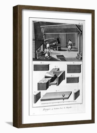 A Forge, Drop Hammer, 1751-1777-Denis Diderot-Framed Giclee Print