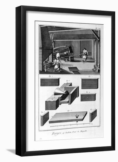 A Forge, Drop Hammer, 1751-1777-Denis Diderot-Framed Giclee Print