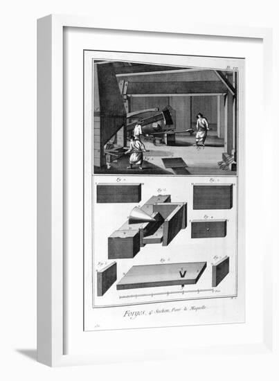 A Forge, Drop Hammer, 1751-1777-Denis Diderot-Framed Giclee Print