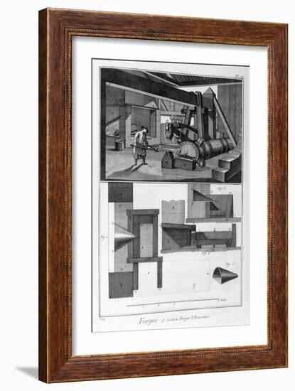 A Forge, Drop Hammer, 1751-1777-Denis Diderot-Framed Giclee Print