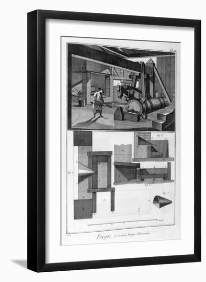 A Forge, Drop Hammer, 1751-1777-Denis Diderot-Framed Giclee Print