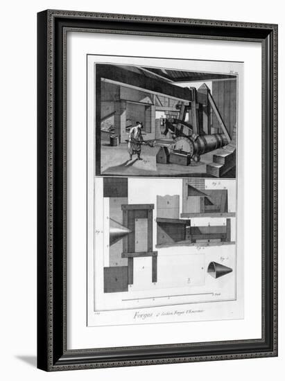 A Forge, Drop Hammer, 1751-1777-Denis Diderot-Framed Giclee Print