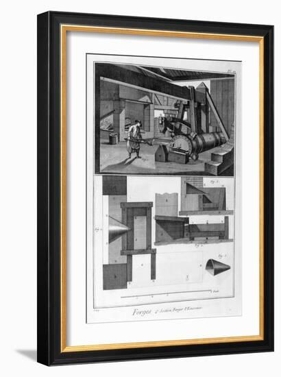 A Forge, Drop Hammer, 1751-1777-Denis Diderot-Framed Giclee Print