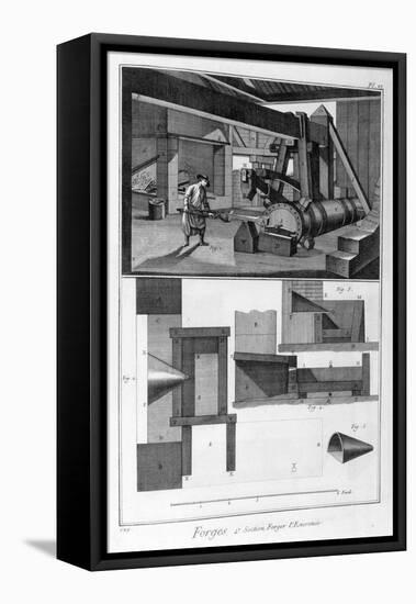 A Forge, Drop Hammer, 1751-1777-Denis Diderot-Framed Premier Image Canvas