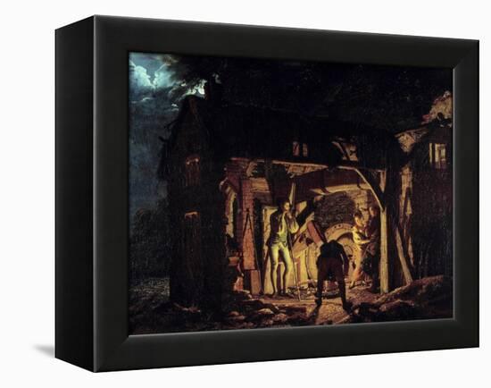 A Forge in the 18Th Century Painting by Joseph Wright of Derby (1734-1797) 1773 Saint Petersburg, H-Joseph Wright of Derby-Framed Premier Image Canvas