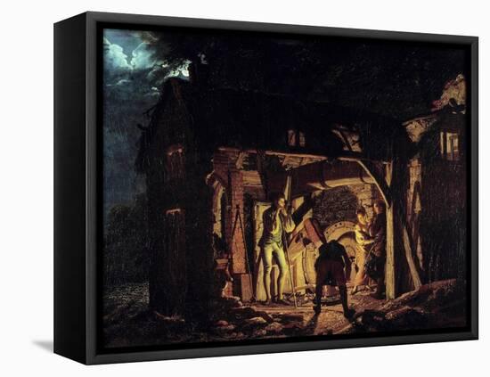 A Forge in the 18Th Century Painting by Joseph Wright of Derby (1734-1797) 1773 Saint Petersburg, H-Joseph Wright of Derby-Framed Premier Image Canvas