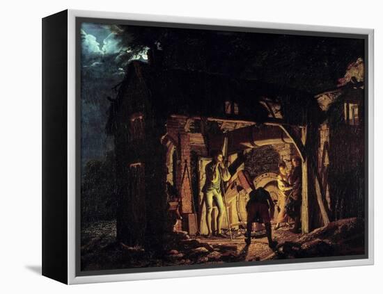 A Forge in the 18Th Century Painting by Joseph Wright of Derby (1734-1797) 1773 Saint Petersburg, H-Joseph Wright of Derby-Framed Premier Image Canvas