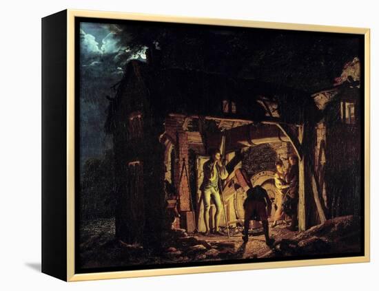 A Forge in the 18Th Century Painting by Joseph Wright of Derby (1734-1797) 1773 Saint Petersburg, H-Joseph Wright of Derby-Framed Premier Image Canvas