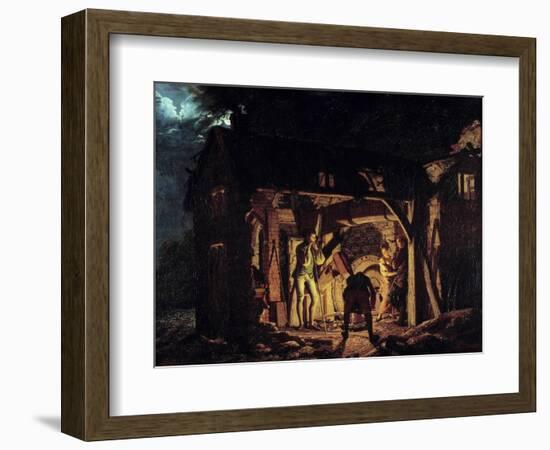 A Forge in the 18Th Century Painting by Joseph Wright of Derby (1734-1797) 1773 Saint Petersburg, H-Joseph Wright of Derby-Framed Giclee Print