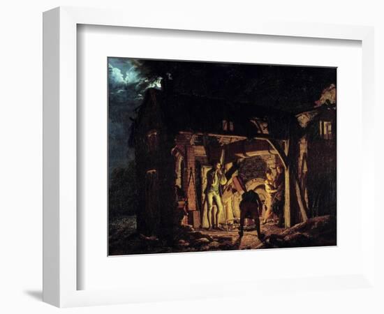 A Forge in the 18Th Century Painting by Joseph Wright of Derby (1734-1797) 1773 Saint Petersburg, H-Joseph Wright of Derby-Framed Giclee Print