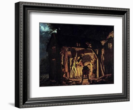 A Forge in the 18Th Century Painting by Joseph Wright of Derby (1734-1797) 1773 Saint Petersburg, H-Joseph Wright of Derby-Framed Giclee Print