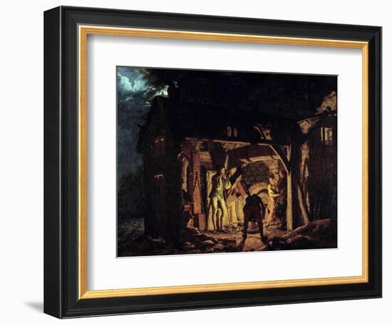 A Forge in the 18Th Century Painting by Joseph Wright of Derby (1734-1797) 1773 Saint Petersburg, H-Joseph Wright of Derby-Framed Giclee Print