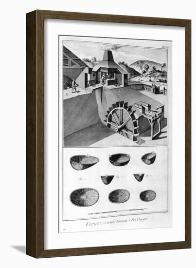 A Forge, Ironworks, 1751-1777-Denis Diderot-Framed Giclee Print