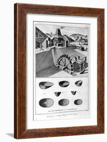 A Forge, Ironworks, 1751-1777-Denis Diderot-Framed Giclee Print