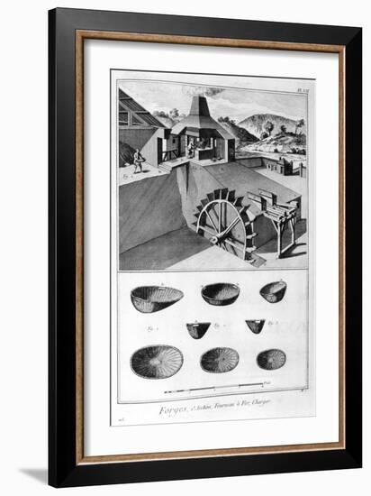 A Forge, Ironworks, 1751-1777-Denis Diderot-Framed Giclee Print
