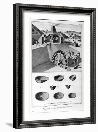 A Forge, Ironworks, 1751-1777-Denis Diderot-Framed Giclee Print