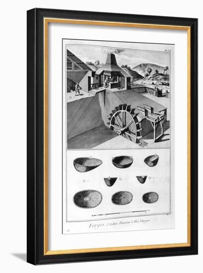 A Forge, Ironworks, 1751-1777-Denis Diderot-Framed Giclee Print