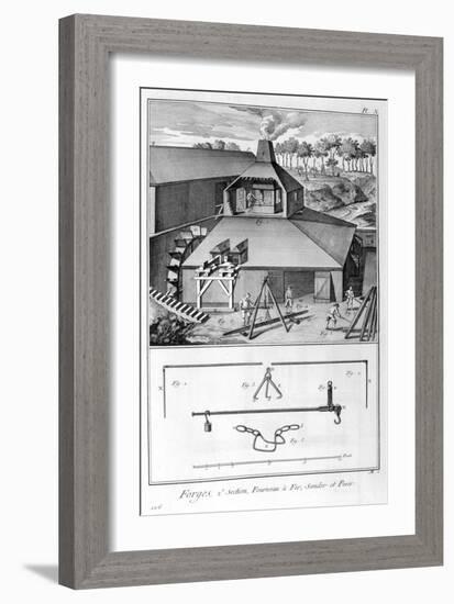 A Forge, Ironworks, Survey and Weigh 1751-1777-Denis Diderot-Framed Giclee Print