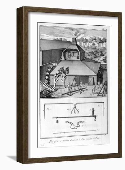 A Forge, Ironworks, Survey and Weigh 1751-1777-Denis Diderot-Framed Giclee Print