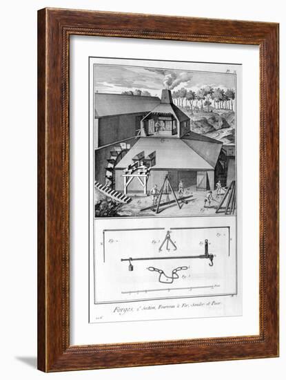 A Forge, Ironworks, Survey and Weigh 1751-1777-Denis Diderot-Framed Giclee Print