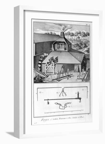 A Forge, Ironworks, Survey and Weigh 1751-1777-Denis Diderot-Framed Giclee Print