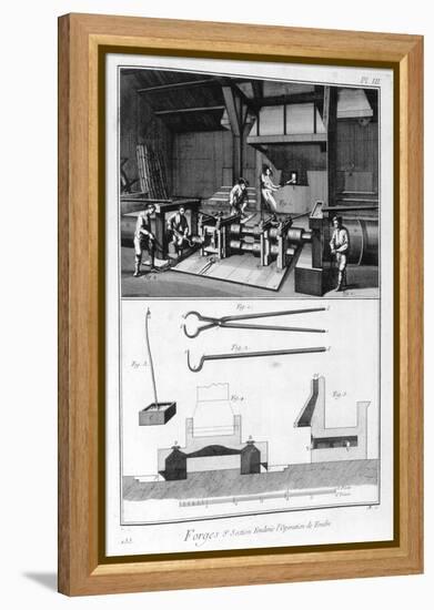 A Forge, Splitting Mill, 1751-1777-Denis Diderot-Framed Premier Image Canvas