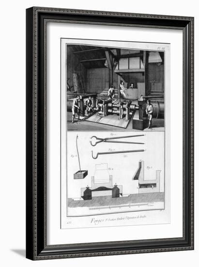 A Forge, Splitting Mill, 1751-1777-Denis Diderot-Framed Giclee Print