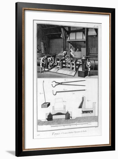 A Forge, Splitting Mill, 1751-1777-Denis Diderot-Framed Giclee Print