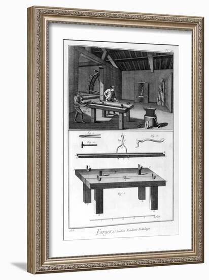 A Forge, Splitting Mill Trussing, 1751-1777-Denis Diderot-Framed Giclee Print