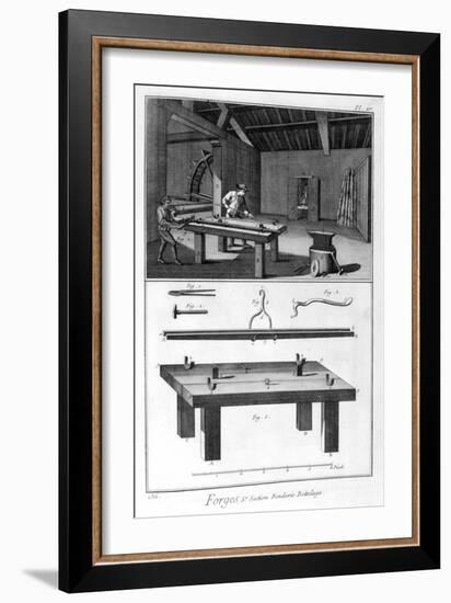 A Forge, Splitting Mill Trussing, 1751-1777-Denis Diderot-Framed Giclee Print