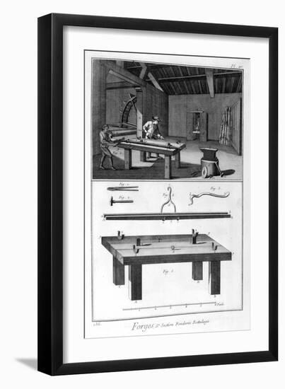 A Forge, Splitting Mill Trussing, 1751-1777-Denis Diderot-Framed Giclee Print