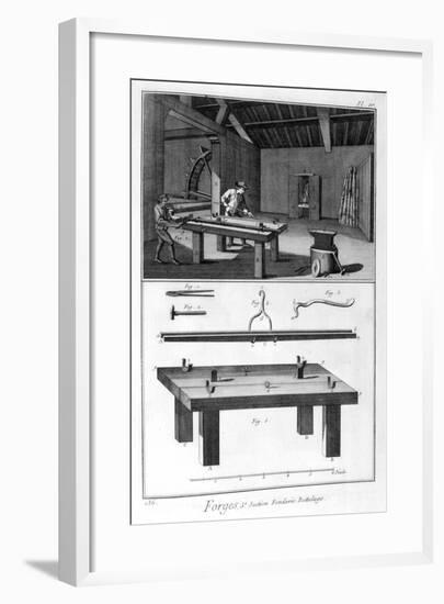 A Forge, Splitting Mill Trussing, 1751-1777-Denis Diderot-Framed Giclee Print