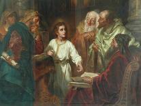 Christ In The Temple-A. Forti-Mounted Giclee Print