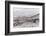 A Four Wheel Drive Vehicle Negotiates a Road Through a Wintry Landscape in Elan Valley Area, Wales-Graham Lawrence-Framed Photographic Print