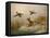A Fox flushing a Mallard and a Duck, 1870 oil on board-null-Framed Premier Image Canvas