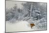 A Fox in Winter Woods, 1928-Bruno Andreas Liljefors-Mounted Giclee Print