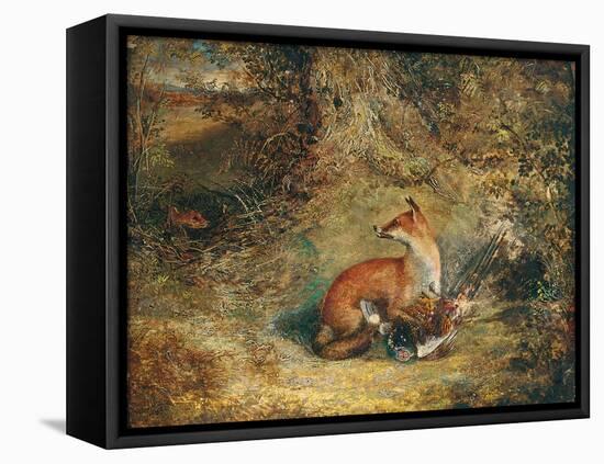 A Fox with a Pheasant-George Havell-Framed Premier Image Canvas