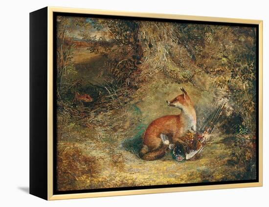 A Fox with a Pheasant-George Havell-Framed Premier Image Canvas