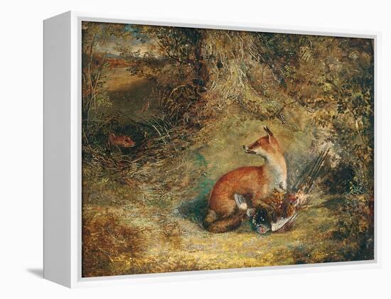 A Fox with a Pheasant-George Havell-Framed Premier Image Canvas