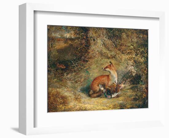 A Fox with a Pheasant-George Havell-Framed Giclee Print