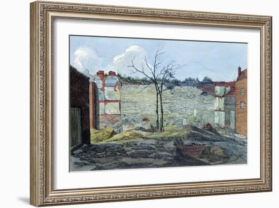 A Fragment of the Old London Wall, 1796-William Capon-Framed Giclee Print