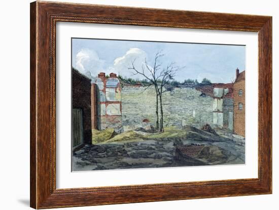 A Fragment of the Old London Wall, 1796-William Capon-Framed Giclee Print