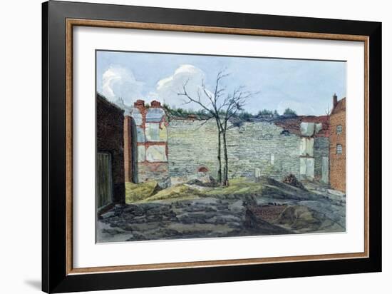 A Fragment of the Old London Wall, 1796-William Capon-Framed Giclee Print