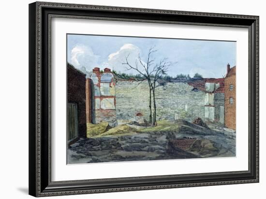 A Fragment of the Old London Wall, 1796-William Capon-Framed Giclee Print