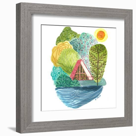 A Frame Cabin-Kerstin Stock-Framed Art Print