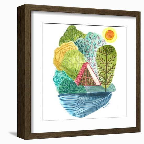 A Frame Cabin-Kerstin Stock-Framed Art Print