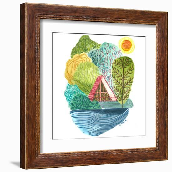 A Frame Cabin-Kerstin Stock-Framed Art Print