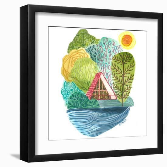 A Frame Cabin-Kerstin Stock-Framed Art Print