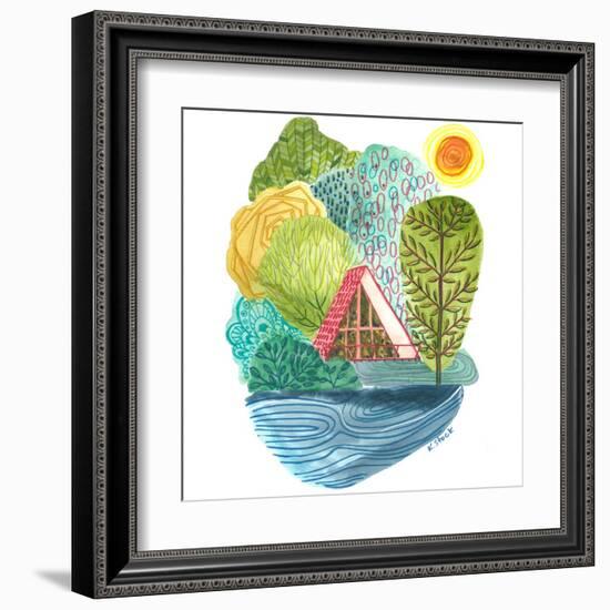 A Frame Cabin-Kerstin Stock-Framed Art Print